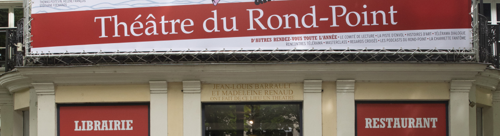 Façade du théâtre du Rond Point à Paris, le lieu de l'événement